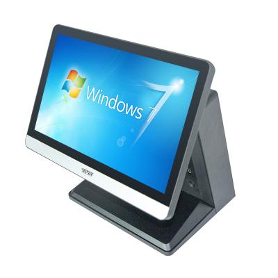 China 15 inch single screen pos system price with customer mini screen BVS-SW1561 for sale