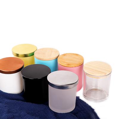 China Non Spill Luxury Candle Jar With Lid Metal Jars For Candle Making With Lidd For Minimalism Style Home Decor Candle Jars With Lids for sale