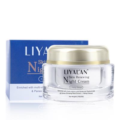 China Private Label Anti Aging Skin Care Wrinkle Night Cream Moisturizer Organic Anti Aging Facial Whitening Face Cream for sale