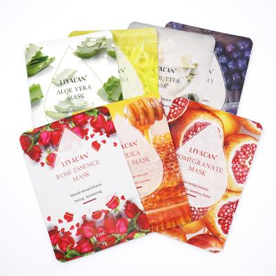 China Moisturizer 7 Pieces / Box Organic Herbal Extract Moisturizing Fruit Facial Sheet Face Care Mask Mascarillas Vitamin C Facial Mask for sale