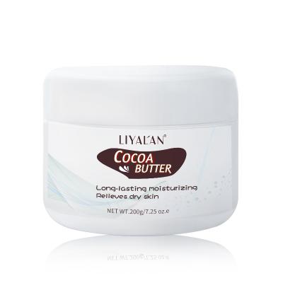 China Natural Organic Skin Revitalizer Private Label Long Lasting Moisturizing Relieves Dry Skin Solid Formula Cocoa Flavor Whipped Body Butter for sale