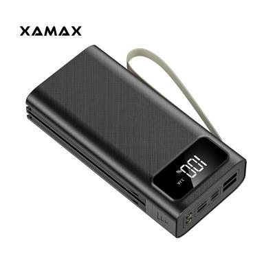 China Wholesale Factory Price Shenzhen XAMAX-131S Portable Power Bank Fast Charging Support 30000mah Fast Charging With Cable for sale