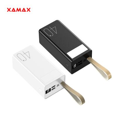 China Shenzhen XAMAX-354 factory wholesale cheapest 40000 mAh power bank large capacity fast support power bank 40000 for sale