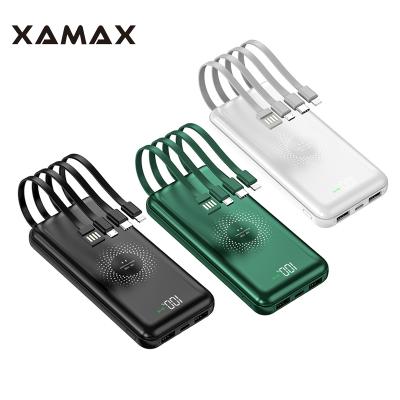 China Fast charging support Shenzhen XAMAX wirelss power bank multifunctional radio 10000 - 20000 mAh fast charging slim slim power banks for sale