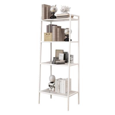 China Mordern Easy Assemble 4 Tier Metal Mesh Utility Multi Function Storage Shelves Bookshelf Bookshelf for Bed Room Living Home for sale