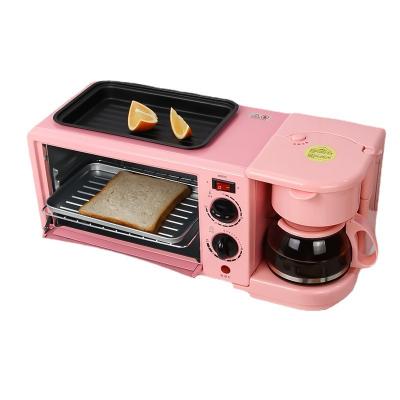 China New Car Factory Outlet Multifunctional Mini Breakfast Machine Sandwich Toaster Home Coffee Machine Three-in-One Electric Oven for sale