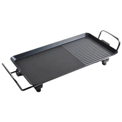 China Hot Selling Portable Indoor BBQ Grill Family Ultrathick Electri Tray Household Nonstick Electric Cooking Smokeless Smokeless Pan for sale