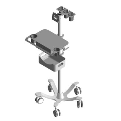 China From China Chinese New ECG Modern Aluminum Ultrasound Medical Instrument Hospital Trolley Manufacturer for sale