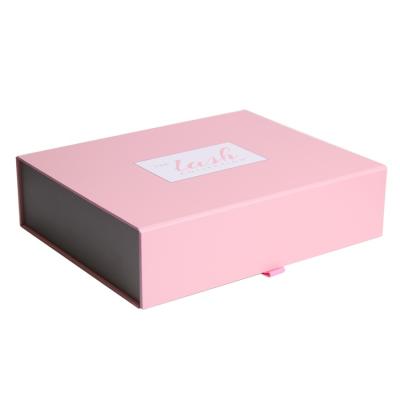 China Handmade Custom Paper Cardboard Foldable Gift Box Rose Folding Magnetic Closure Collapsible Rigid Box for sale