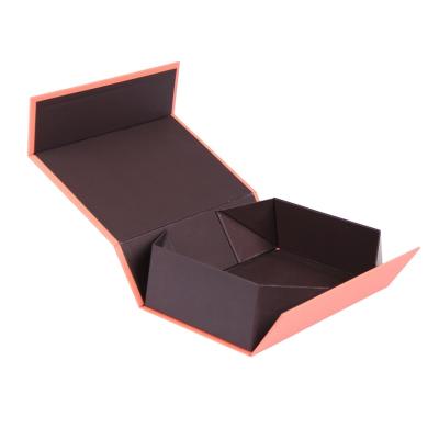 China Handmade Custom Collapsible Cardboard Flip Top Gift Boxes With Magnetic Closure for sale