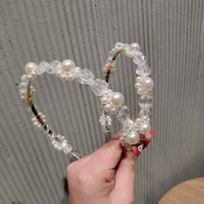 China Fashionable Flower Fairy Crystal Headband Bead Hairpin Snap Hair Accessories Handwoven Woven Hair Accessories for sale