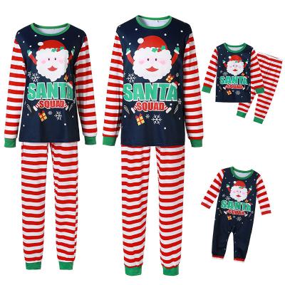 China Amazon new viable ebay wish suit Santa Claus print home wear pajamas parent-child mother daughter children clothing for sale