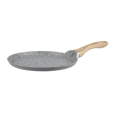 China Durable Nonstick Marble Coating Pancake Pan 28cm Marble Induction Aluminum Bottom for sale