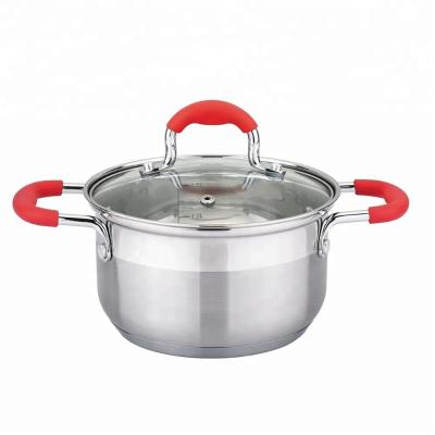 China New style sustainable panela large pots for cooking cookware stainless steel cookware stainless set for sale