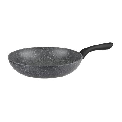 China Sustainable Induction Full Bottom Forged Aluminum Nonstick Marble Stone Frying Pan for sale