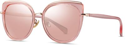 China UV400 POLARIZÓ LA LENTE DEL ESPEJO DEL ORO DE LAS MUJERES DE LA MODA DEL OJO DE CAT DE LAS GAFAS DE SOL en venta