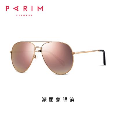 China Pilot Metal Frame Polarized Sunglasses Luxury Unisex Colorful Lens UV Protection for sale