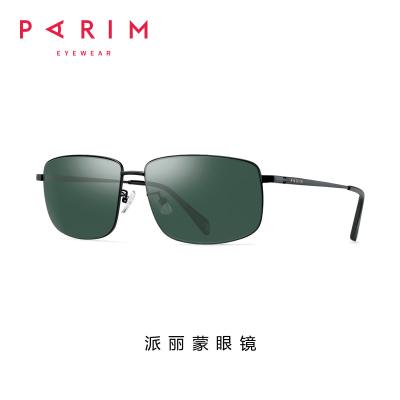 Chine Lunettes de soleil polarisées par cadre durable 61 en métal monocle de vert de noir de lentille de 14 146 TAC à vendre