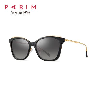 China Metal PEI Mixture Frame Ladies Polarized Sunglasses Fashionable Cat Eye TAC Lens Eyeglass for sale