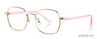 China Mental Frames For Kids Super Light Pink White Eyeglasses for sale