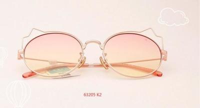 China KIDS SUNGLASSES 61205 METAL FRAMES CAT EYE FASHIONABL CUTE CHILDREN NON POLARIZED for sale