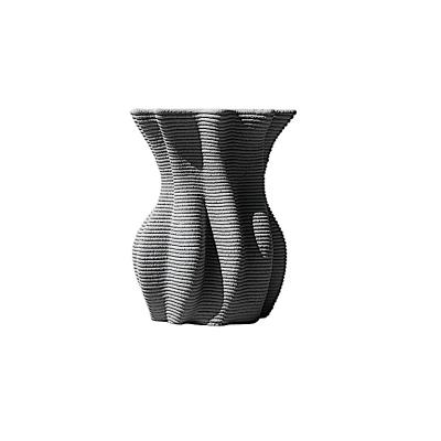 China Morden New Design Small Artwork Custom 3D Print Modern Stylish Flower Pot Decoration for sale