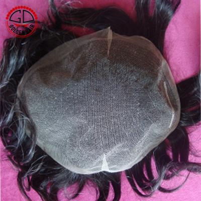 China High Quality Super Natural Invisible Lace Men's Hairline Hairpiece for sale