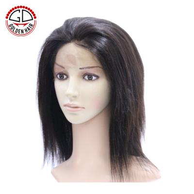 China Bleached Gold Knots Hair Top Selling Natural Color Gluless Full Lace Human Hair Wigs for sale