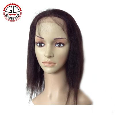 China Brazilian Short Invisible Bleached Knots Hair Wigs For Male With Natural Hairline for sale