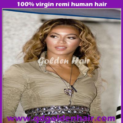 China High Quality Bleached Knots 100% Virgin Human Hair Lace Up China Hand Making Wig Kate Perry Wig for sale