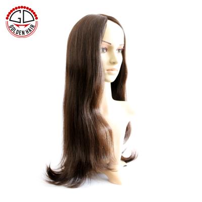 China Good Quality Bleached Knots Hair Cancer Patient Wigs 100% Natural Looking Jewish Wig for sale