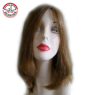 China Bleached Knots Factory Price Top Grade Jewish Hair Wigs 100% Kosher Wigs for sale