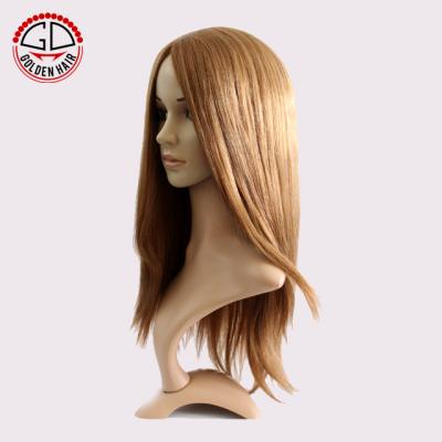 China Softest Unprocessed Russia Hair Knots Promotion Bleached Jewish Wig for sale