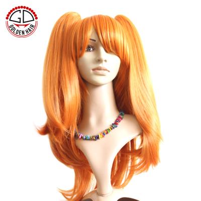 China Can be changed from straight to curly without frizz or tangling. Factory Price High Quality Heat Resistant Sailor Beauty Moon Cosplay Wig Yellow Anime Wig for sale