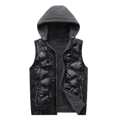 China Durable men's vests and vests with thin and not puffy H plate design warm vest on both sides for sale