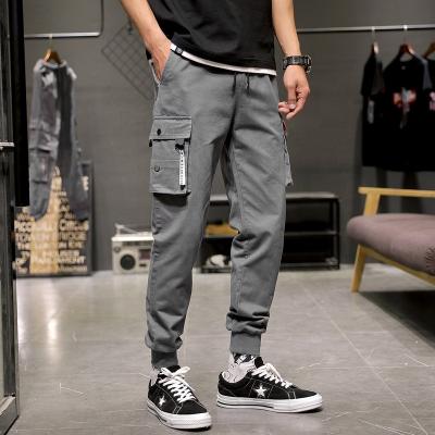 China Autumn Winter Japanese Large Size 2021 Breathable Men's Pants Trend Fashion Tied Harlan Pants Loose Soft Casual TR Foot Jeans Men for sale