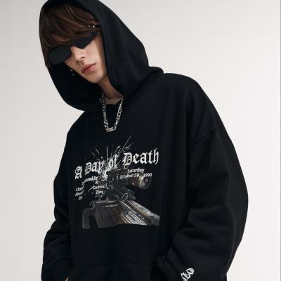 China 2021Wholesale High Quality Custom Printing 100% Cotton Sweatshirt Pullover Hoodie Loose Tops Anti-wrinkle For Men for sale