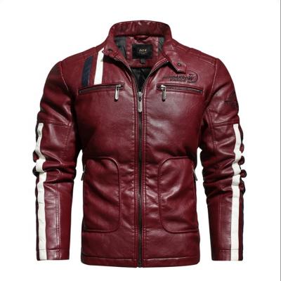 China Spring Autumn New Trend High Quality Waterproof Men Bike Motor Winter Waterproof Custom Motorcycle Leather Jacket For Men for sale