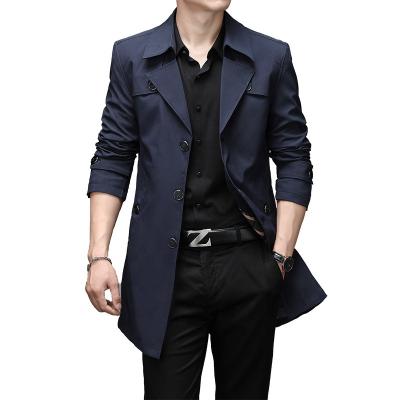 China Fashion New Slim Fit Reversible Windproof Casual Anorak Jackets Long Coat With Suit Coats Men's Jackets for sale