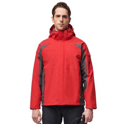 China High Quality Waterproof Windproof Rain Jacket Plus Size Warm Softshell Outdoor Enthusiast Ski Jacket With Hood For Men for sale