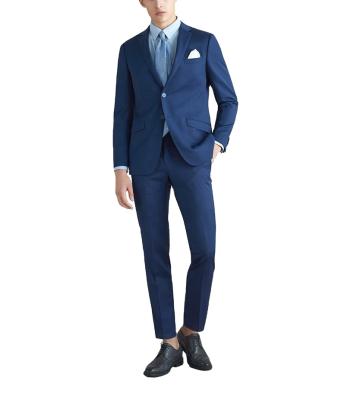 China Anti-Wrinkle 2021 High Quality Custom Made Mens Suits 2 Pieces Blazer Coat And Pants Single Breasted Formal Wedding Mens Suits for sale