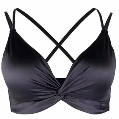 China 2021 QUICK DRY French Triangle Cups For Women Without Underwire Summer Comfortable Cotton Halter Thin Tank Bra for sale