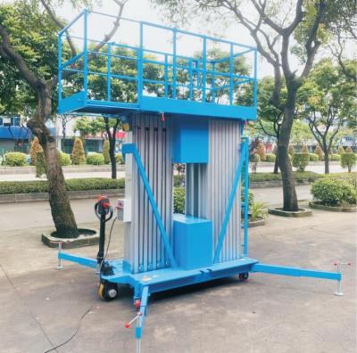 China Aluminum Alloy Hydraulic Loading Platform 250kg Vertical Material Handling Lifts for sale