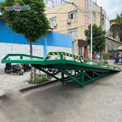 China 10m Heavy Duty Portable Loading Ramps 8T 8000kg Steel Portable Yard Ramp for sale