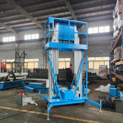 China 9.8m Vertical Material Handling Lifts 560kg Portable Hydraulic Ladder for sale