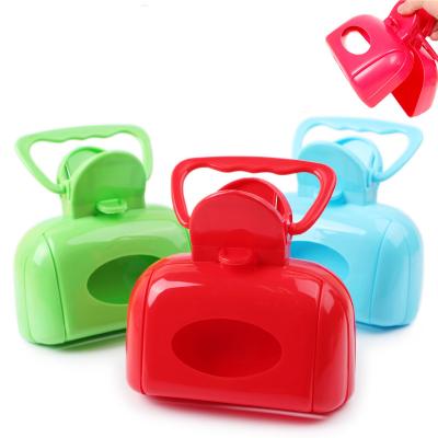 China Sustainable New Design Portable Pet Trash Cleaning Plastic Poop Scooper For Dogs Cats for sale