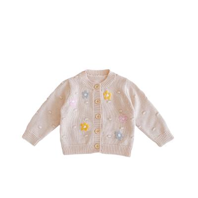 China Anti-wrinkle Autumn Winter Newborn Boy Knitted Baby Sweatshirt Cardigan Baby Winter Clothes for sale