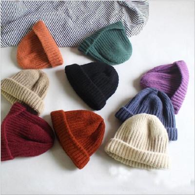 China Neutral Knitted Kids Beanie Hats Baby Woolen Crochet Hat Autumn Winter New Korean Style Casual Wholesale for sale