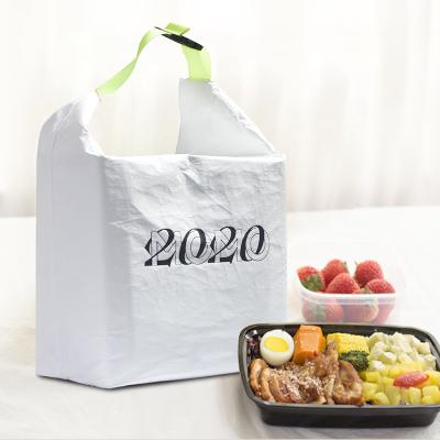 Китай 100% Eco-Friendly Dupont Logo Dupont Paper Washable Bag Custom Made Paper Bags With Fleece Cooler Lunch Bag продается