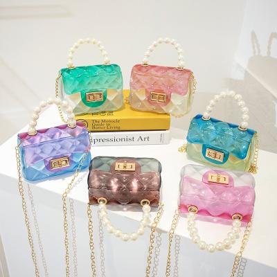 China High Quality Newest Fashinable Selling Candy Color Mini Transparent Jelly Purse High Quality PVC Clip Purse For Women for sale